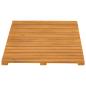 Preview: Badematte Uni Braun 60 x 40 cm Holz