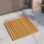 Preview: Badematte 2 stk. Natur 50 x 50 cm Massivholz Akazie