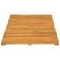 Preview: Badematte Natur 80 x 50 cm Massivholz Akazie