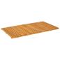 Preview: Badematte Uni Braun 100 x 55 cm Holz