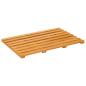 Preview: Badematte Uni Braun 100 x 53 cm Holz