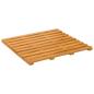 Preview: Badematte Uni Braun 100 x 53 cm Holz
