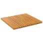Preview: Badematte Uni Braun 59 x 40 cm Holz