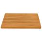Preview: Badematte Uni Braun 59 x 40 cm Holz