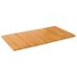 Preview: Badematte Uni Braun 100 x 55 cm Holz