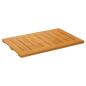 Preview: Badematte Uni Braun 60 x 40 cm Holz