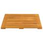 Preview: Badematte Uni Braun 50 x 50 cm Holz