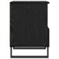 Preview: Bettschrank Schwarz Eichen-Optik 40 x 35 x 50 cm Holzwerkstoff