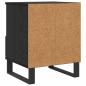Preview: Bettschrank Schwarz Eichen-Optik 40 x 35 x 50 cm Holzwerkstoff