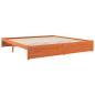 Preview: Bettrahmen Wachsbraun 180 x 200 cm Massivholz Kiefer