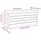 Preview: Aufbewahrungsbox mit Speicher Wachsbraun 89 x 36,5 x 33 cm