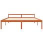 Preview: Bettrahmen Wachsbraun 180 x 200 cm Massives Kiefernholz