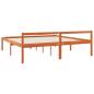 Preview: Bettrahmen Wachsbraun 200 x 200 cm Massives Kiefernholz