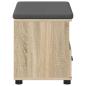 Preview: Flurbank mit Kissen mit Schubladen Sonoma-Eiche 60 x 38 x 46 cm