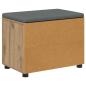 Preview: Flurbank mit Kissen Uni Artisan-Eiche 60 x 38 x 46 cm