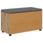 Preview: Flurbank mit Kissen Uni Artisan-Eiche 80 x 38 x 46 cm