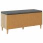 Preview: Flurbank mit Kissen mit Speicher Sonoma-Eiche 60 x 38 x 46 cm
