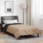Preview: Ganzjahresbettdecke Schwarz und Taupe 200 x 140 cm Mikrofaser