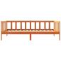 Preview: Bettrahmen Wachsbraun 100 x 200 cm Massives Kiefernholz