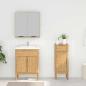 Preview: Badezimmermöbel-Set 2 pcs Wachsbraun Massives Kiefernholz
