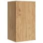 Preview: Badezimmer-Wandschrank mit Regal Wachsbraun 60 x 40 x 80 cm