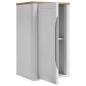 Preview: Badezimmer-Wandschrank mit Regal FLORO Weiß 35 x 30 x 60 cm