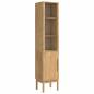 Preview: Bad hoher Schrank Wachsbraun 36 x 30 x 160 cm Massivholz Kiefer
