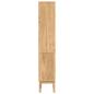 Preview: Bad hoher Schrank Wachsbraun 36 x 30 x 160 cm Massivholz Kiefer