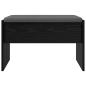 Preview: Flurbank mit Kissen Schwarz Eichen-Optik 60 x 38 x 46 cm