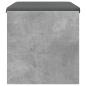 Preview: Flurbank mit Kissen Beton Grau 60 x 38 x 46 cm