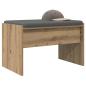 Preview: Flurbank mit Kissen Artisan-Eiche 60 x 38 x 46 cm