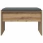 Preview: Flurbank mit Kissen Artisan-Eiche 60 x 38 x 46 cm