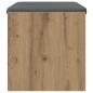 Preview: Flurbank mit Kissen Artisan-Eiche 60 x 38 x 46 cm