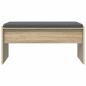 Preview: Flurbank mit Kissen Sonoma-Eiche 83 x 38 x 40 cm