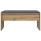 Preview: Flurbank mit Kissen Artisan-Eiche 80 x 38 x 46 cm