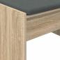 Preview: Flurbank mit Kissen Sonoma-Eiche 100 x 38 x 46 cm