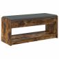 Preview: ARDEBO.de - Flurbank mit Kissen Geräucherte Eiche 100 x 38 x 46 cm
