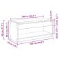 Preview: ARDEBO.de - Flurbank mit Kissen mit Regal Graues Sonoma 100 x 38 x 46 cm