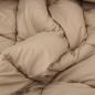 Preview: ARDEBO.de - Ganzjahresbettdecke Taupe 240 x 260 cm Mikrofaser