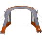 Preview: Caravan Zelt mit Dach Grau und Orange 400 x 270 x 245 cm