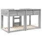 Preview: Etagenbett für Kinder Graues Sonoma 75 x 190 cm Holzwerkstoff