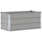 Preview: Pflanzkübel Hellgrau 100 x 50 x 45 cm Verzinkter Stahl