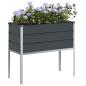 Preview: ARDEBO.de - Pflanzkübel Anthrazit 100 x 45 x 90 cm Verzinkter Stahl