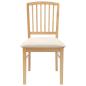 Preview: Esszimmerstühle 2 pcs Natur 50 x 52,5 x 91 cm