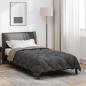 Preview: ARDEBO.de - Winterbettdecke 155 x 200 cm 450 g/m² Hellgrau und Anthrazit