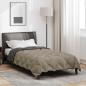 Preview: Winterbettdecke 155 x 200 cm 450 g/m² Hellgrau und Anthrazit