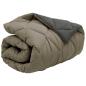 Preview: Winterbettdecke 135 x 220 cm 450 g/m² Hellgrau und Anthrazit
