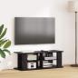 Preview: ARDEBO.de - TV-Ständer Schwarz Eichen-Optik 96 x 35 x 33,5 cm