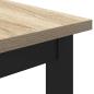 Preview: Tisch Sonoma-Eiche 100 x 50 x 76,5 cm Ingenieure Holz und Stahl