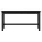 Preview: Esstischbank Schwarz Eichen-Optik 100 x 32,5 x 48,5 cm